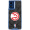 NBA Atlanta Hawks Dark Rust Moto G 5G (2024) Clear Case